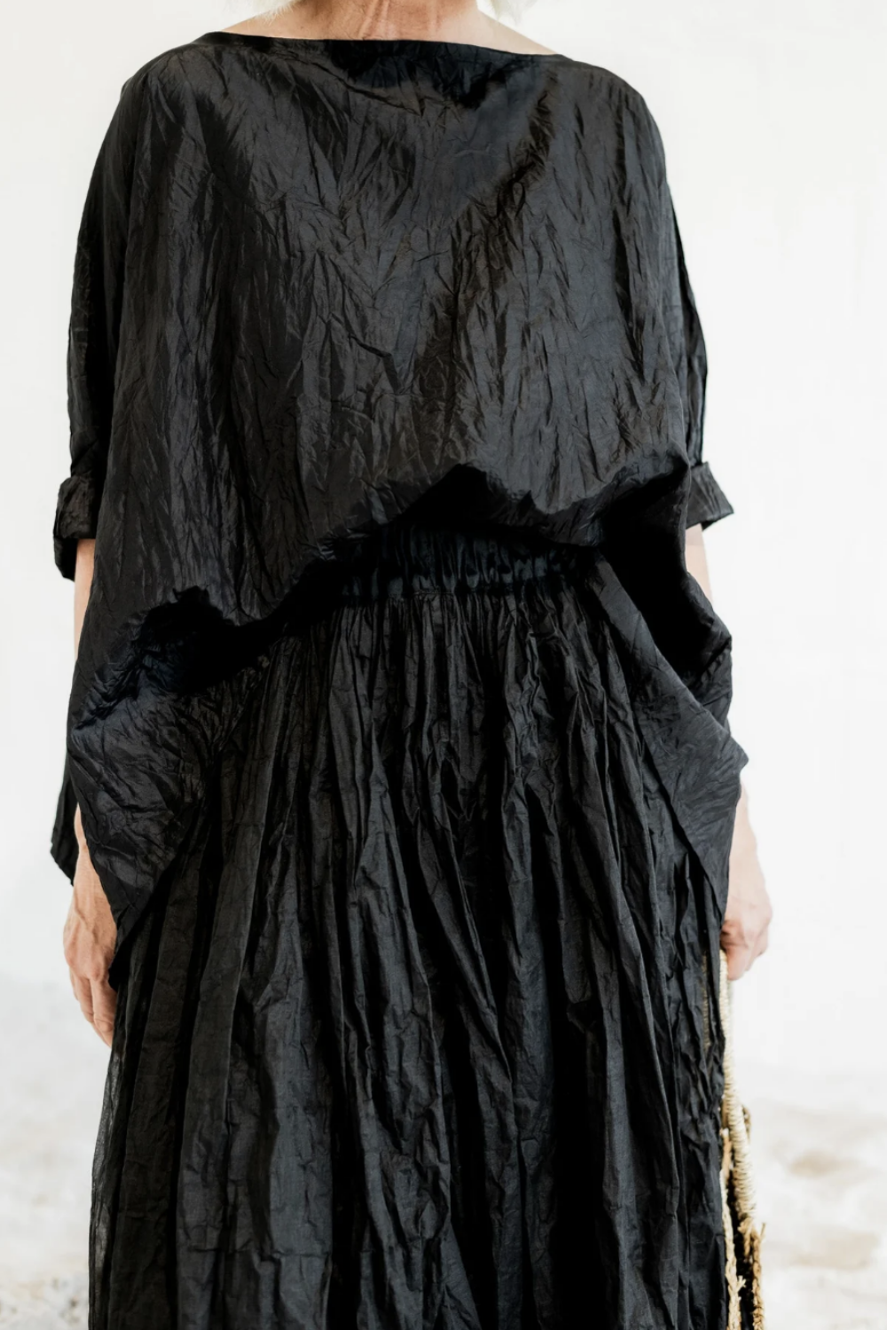 MEG BY DESIGN COTTON ORGANDY OPERA SKIRT BLACK