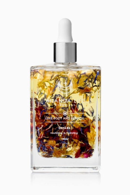ANANDA LIFE OSTARA LUXE BODY + BATH OIL 100ML
