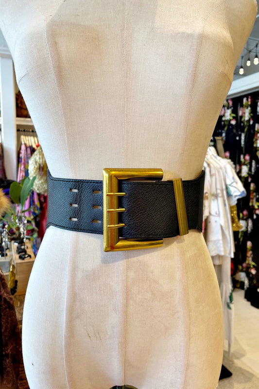 LOST + FOUND OXFORD BELT BLACK