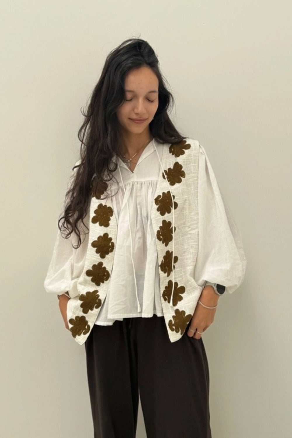 SUZANI LEOPARD EMBROIDERED GILET