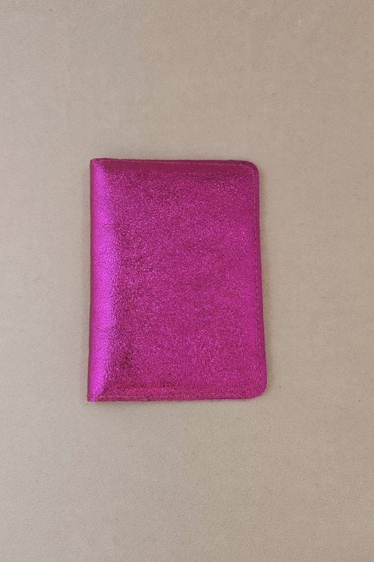 GLOBE PASSPORT HOLDER HOT PINK