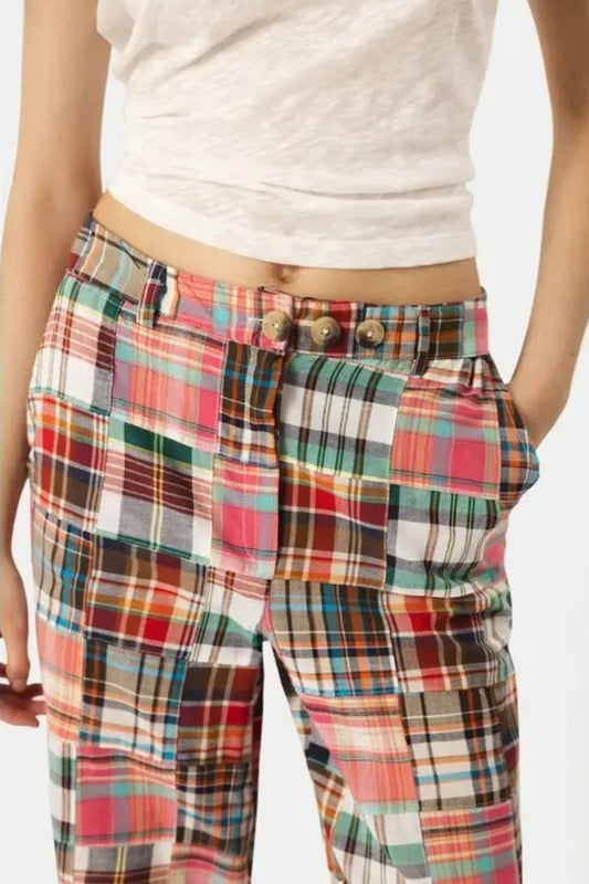 LANIDOR CHECKERS PATCHWORK PANT