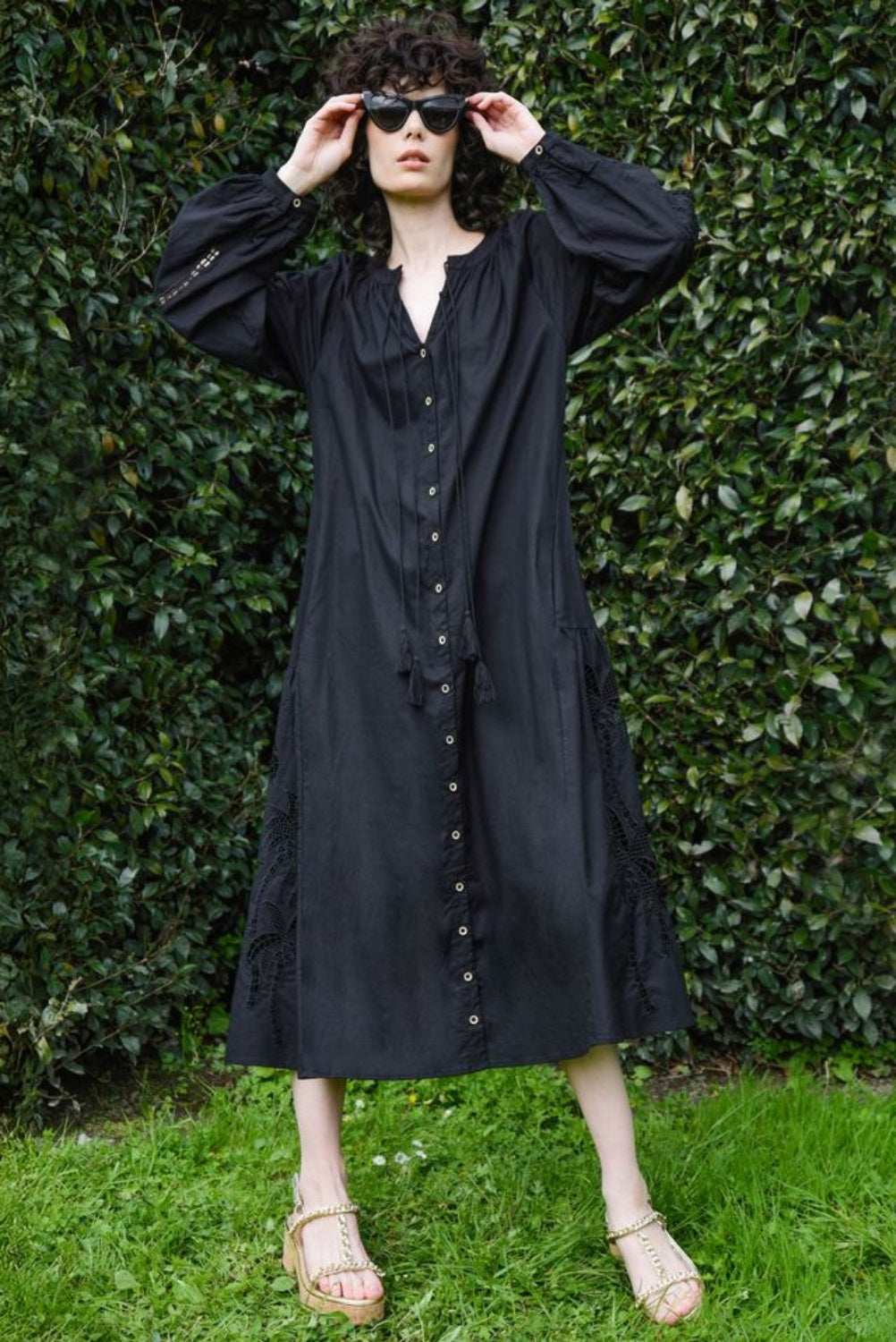 CURATE PATTERN PLAY KIMONO BLACK