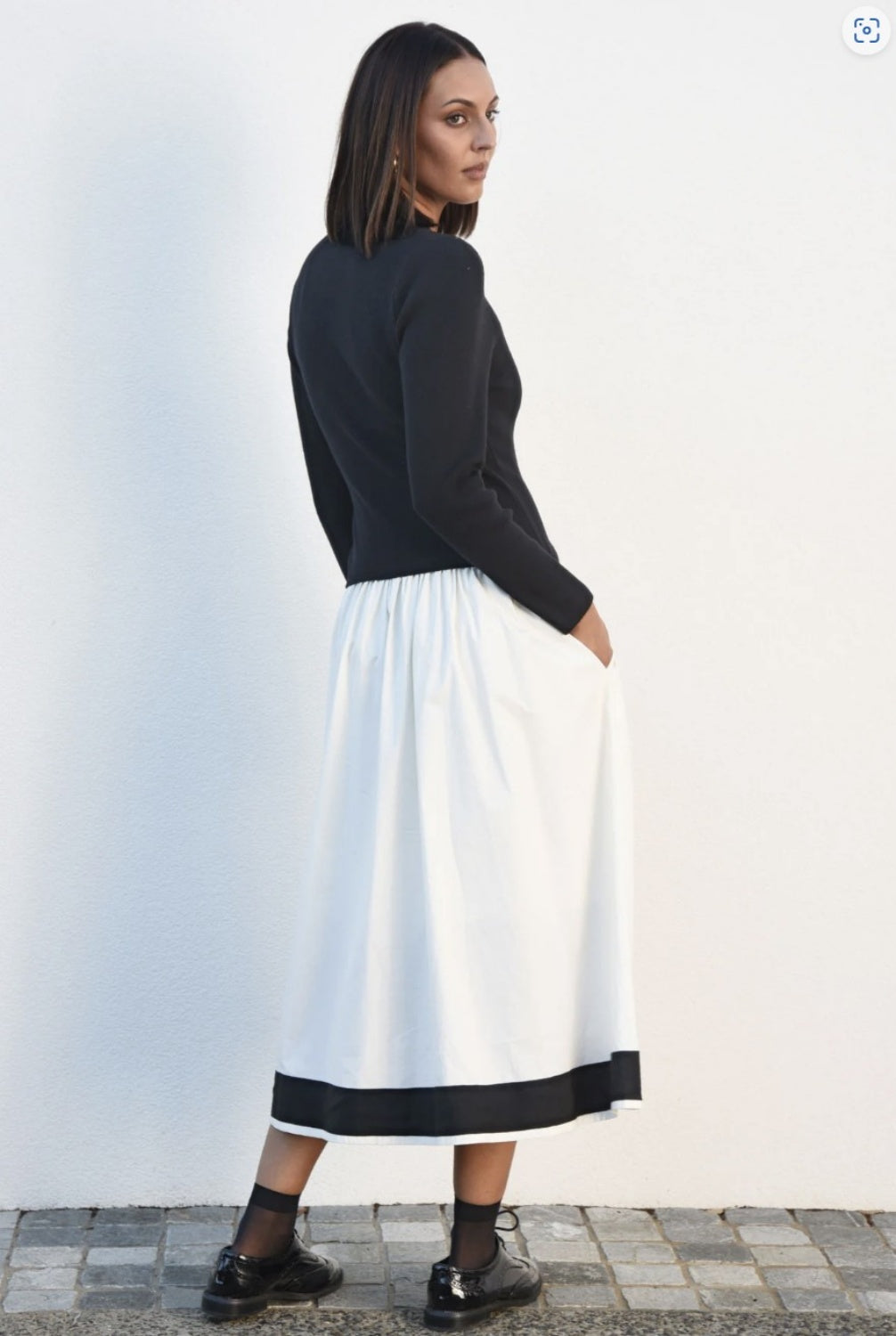 TRELISE COOPER PEPPER HALF DRESS WASTE NOT WANT KNIT