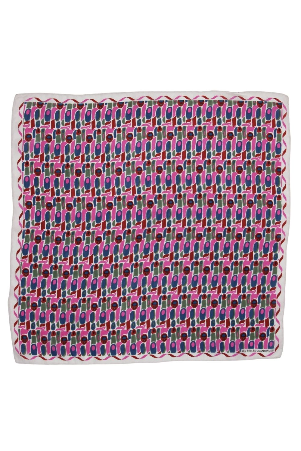 LES BELLES VAGABONDES MINI SCARF PERCUSSION FUCHSIA