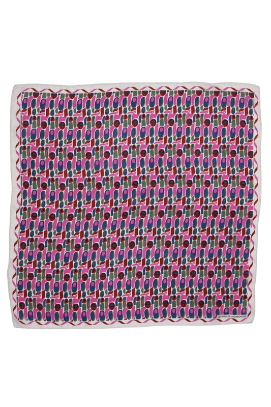 LES BELLES VAGABONDES MINI SCARF PERCUSSION FUCHSIA