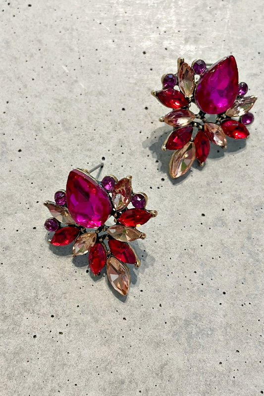 ROSELLE PETITE EARRINGS HOT PINK