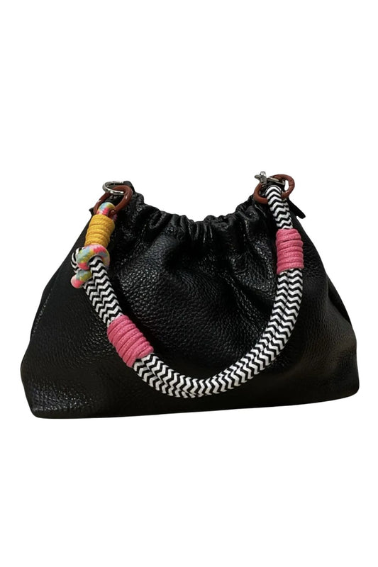PLISSA DUMPLING BAG BLACK