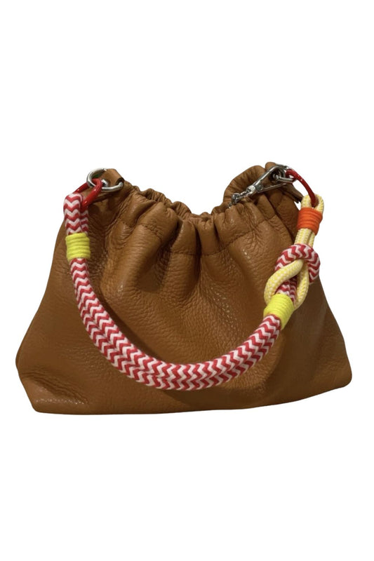 PLISSA DUMPLING BAG TAN