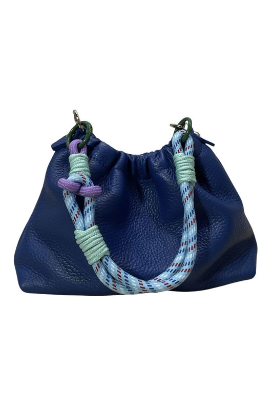 PLISSA DUMPLING BAG BLUE