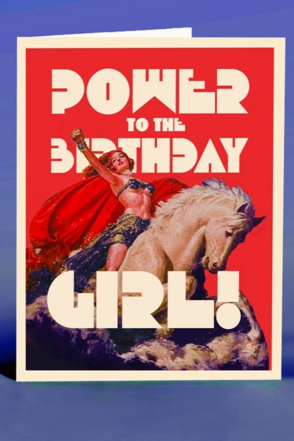 OFFENSIVE DELIGHTFUL POWER GREETING CARD