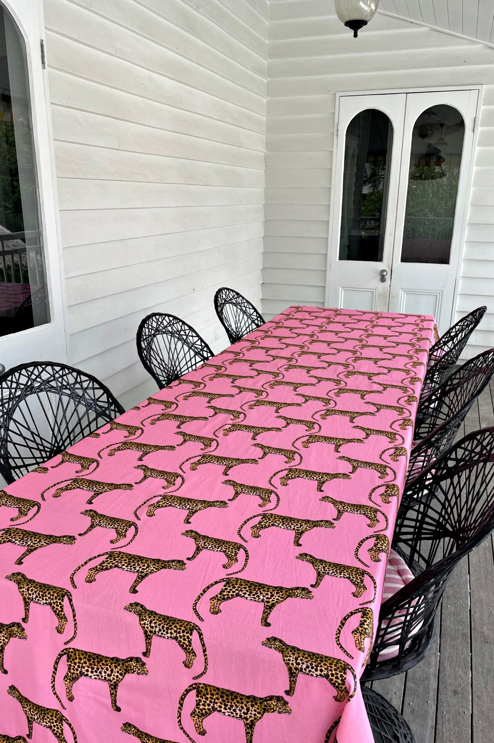 ROSELLE WHAT'S NEW PUSSYCAT TABLECLOTH