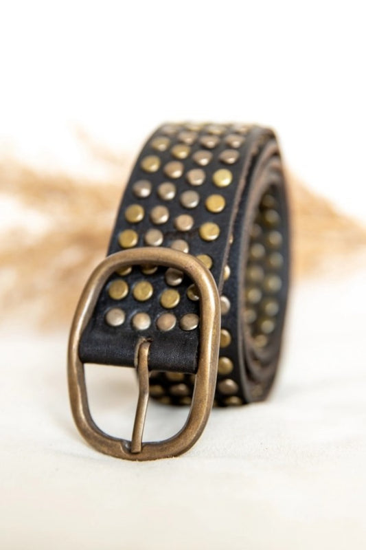 ROBERTA STUDDED BELT BLACK
