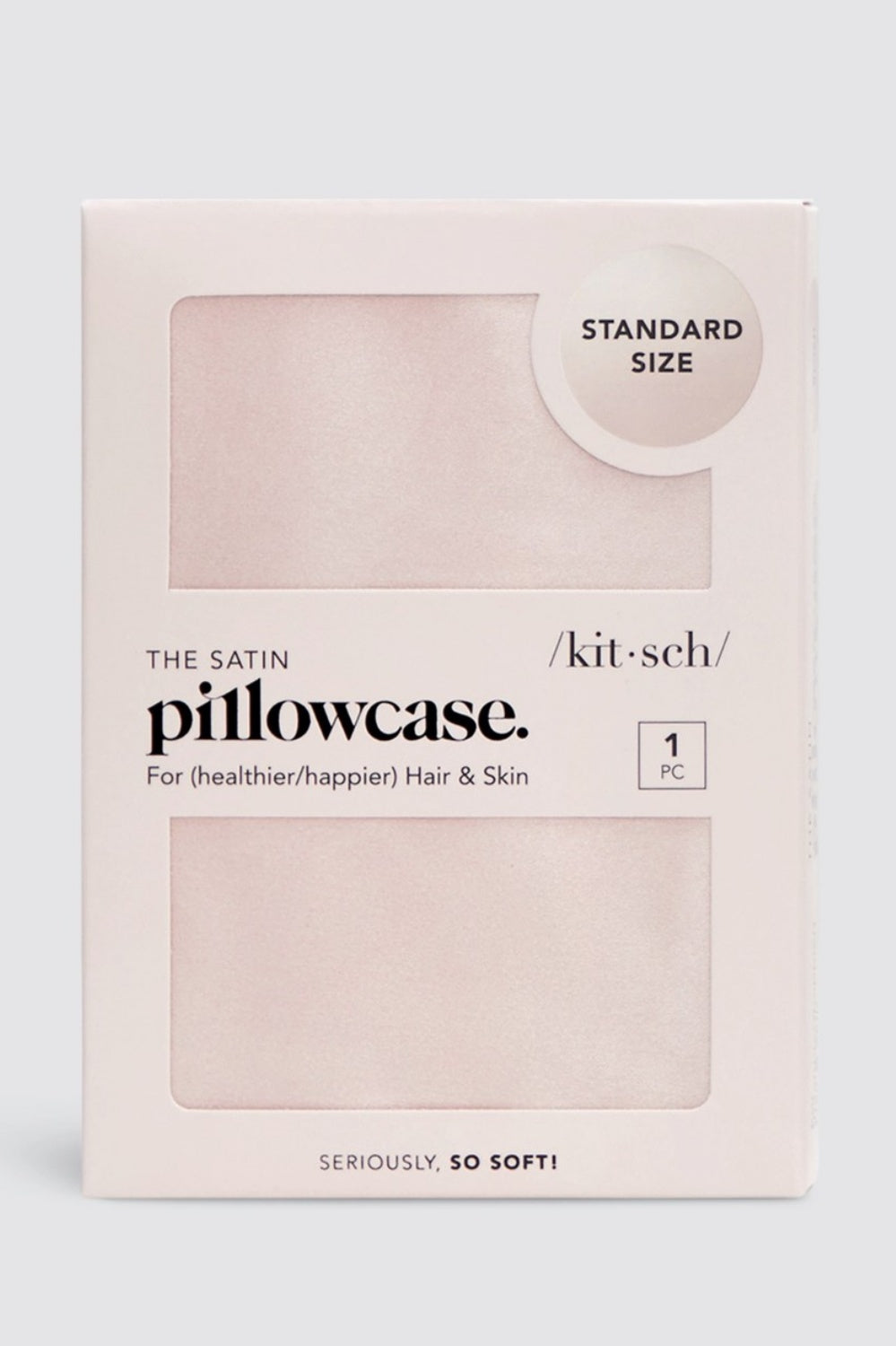 KITSCH STANDARD SATIN PILLOW CASE BLUSH
