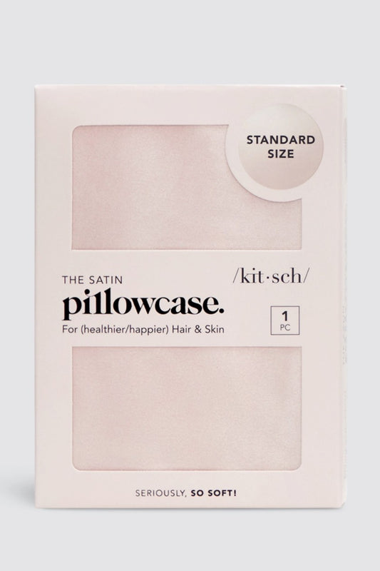 KITSCH STANDARD SATIN PILLOW CASE BLUSH