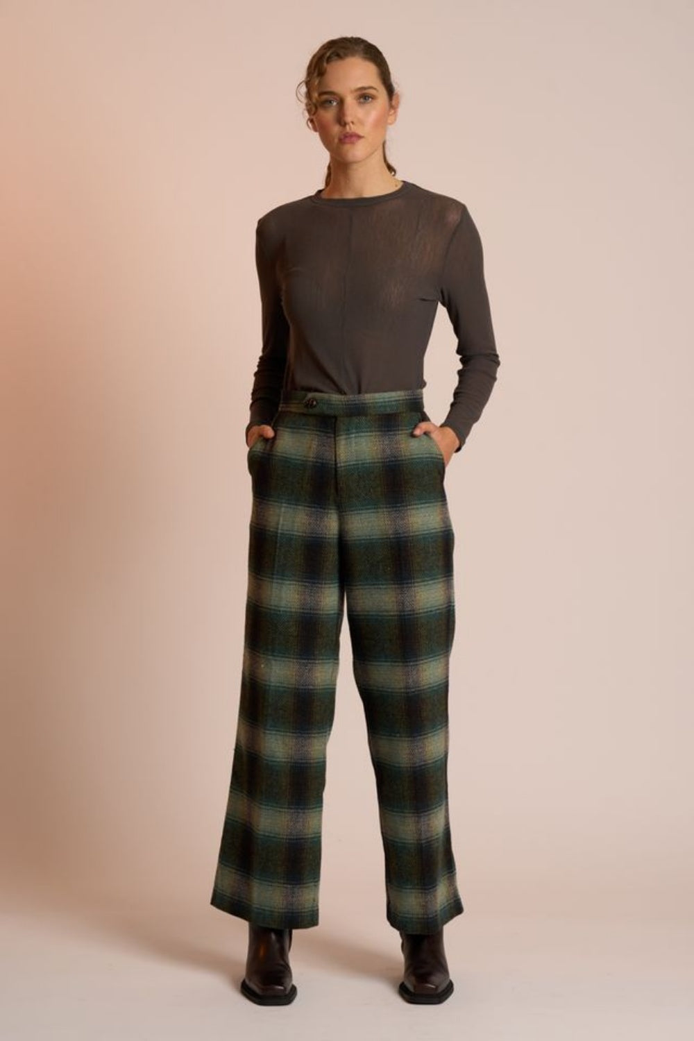 NERIS SAXON PANT RIVER CHECK