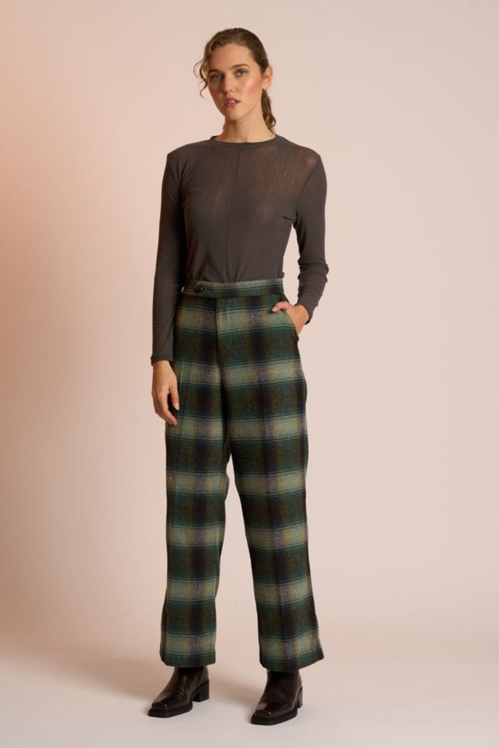 NERIS SAXON PANT RIVER CHECK
