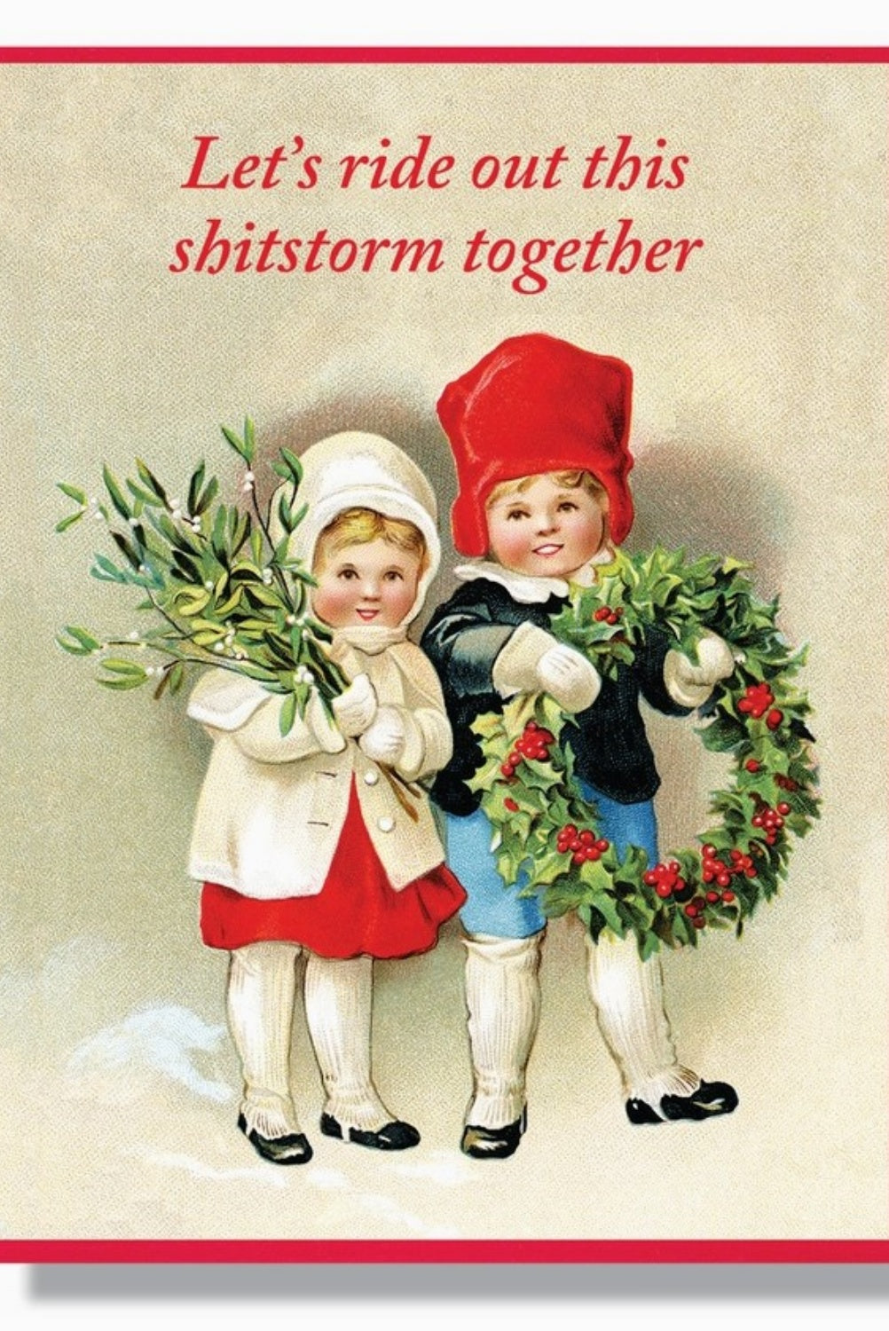 SMITTEN KITTEN SHITSTORM CHRISTMAS CARD