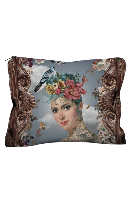 VOGLIO BENE SPRING VELVET ZIP POUCH