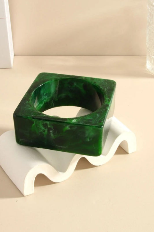 SUCH A SQUARE BANGLE GREEN