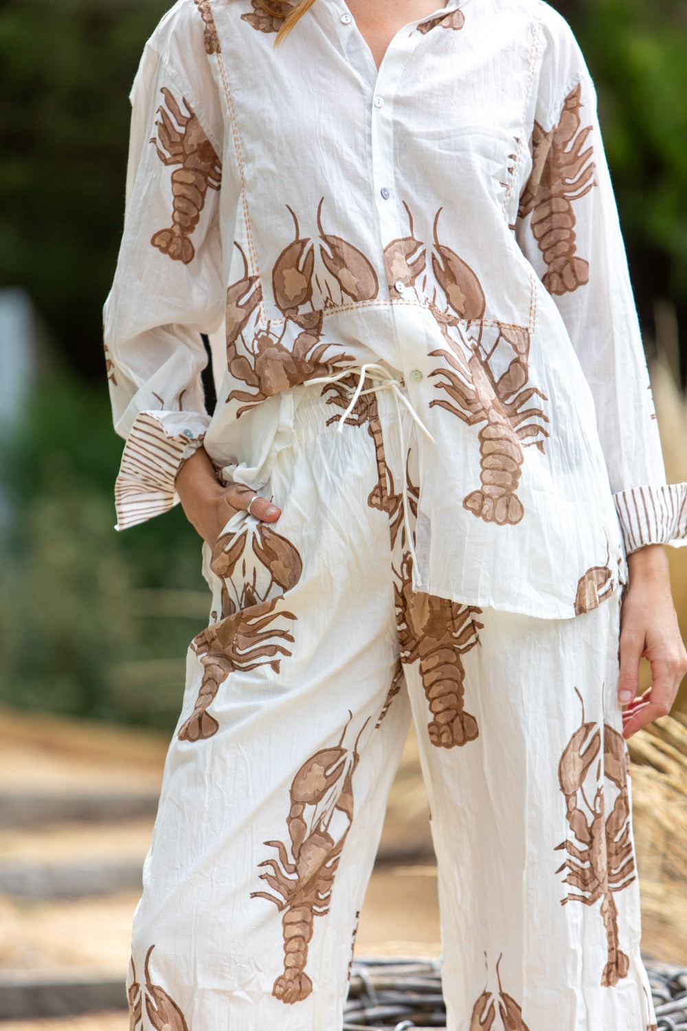 MANDALAY DESIGNS BIG LOBSTER SHIRT COCO