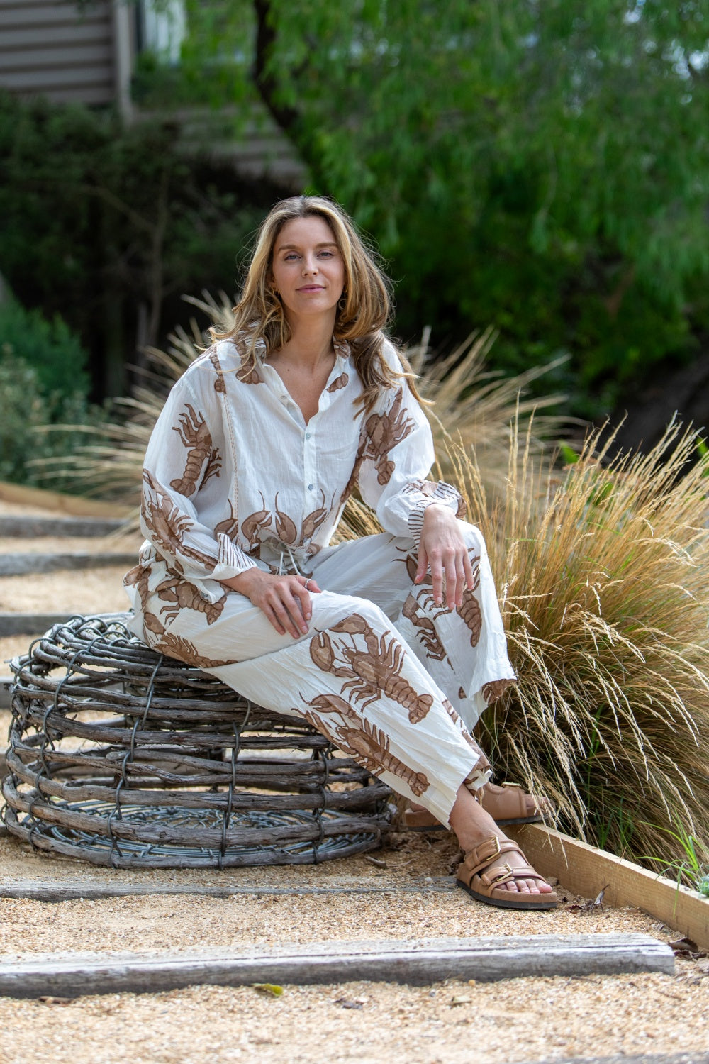 MANDALAY DESIGNS BIG LOBSTER SHIRT COCO