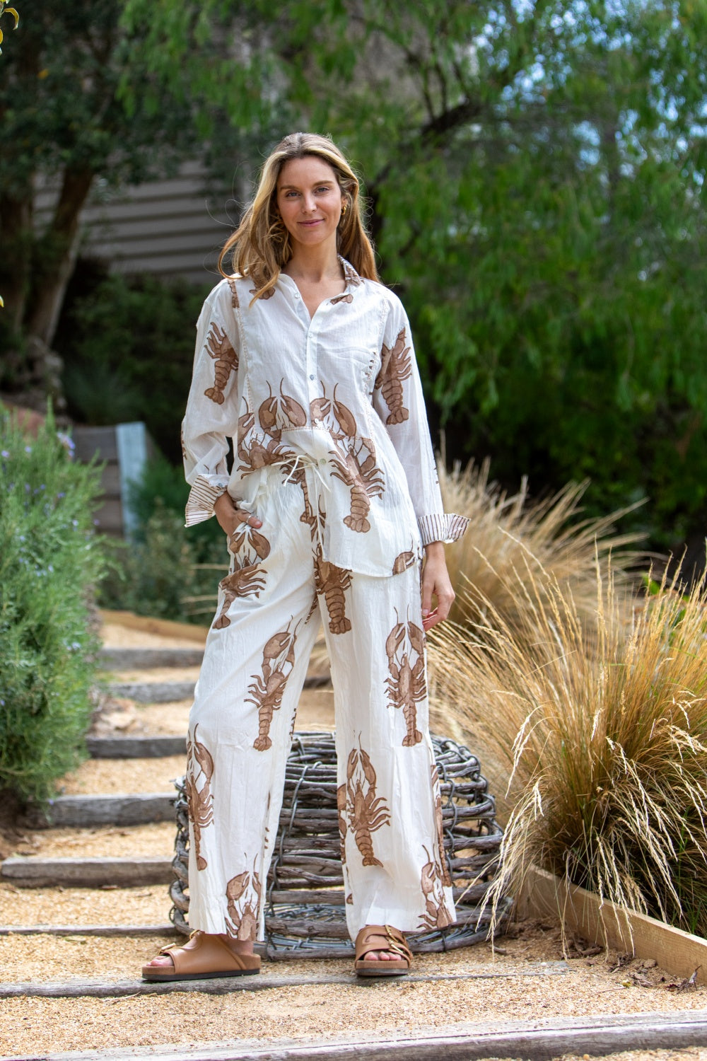 MANDALAY DESIGNS BIG LOBSTER SHIRT COCO