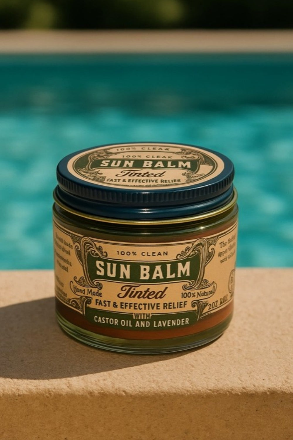 ROOTS + LEAVES SUN BALM TINTED TALLOW LAVENDER SUNSCREEN 75G