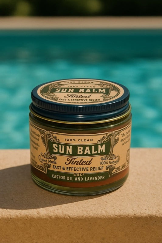 ROOTS + LEAVES SUN BALM TINTED TALLOW LAVENDER SUNSCREEN 75G