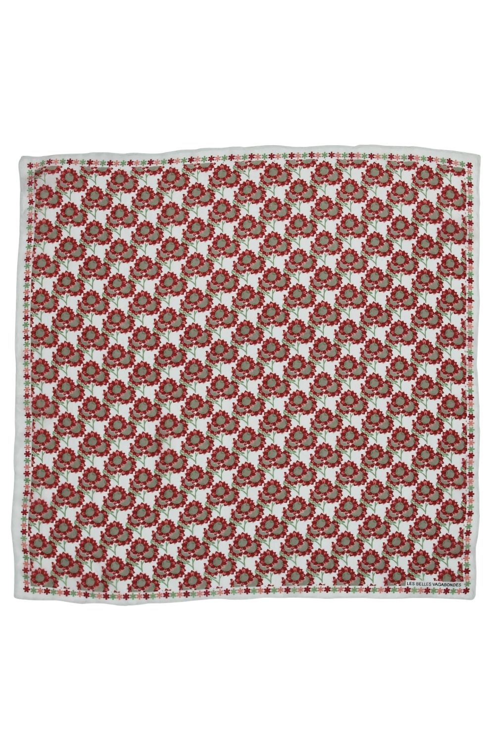 LES BELLES VAGABONDES MINI SCARF SUNFLOWER PINK