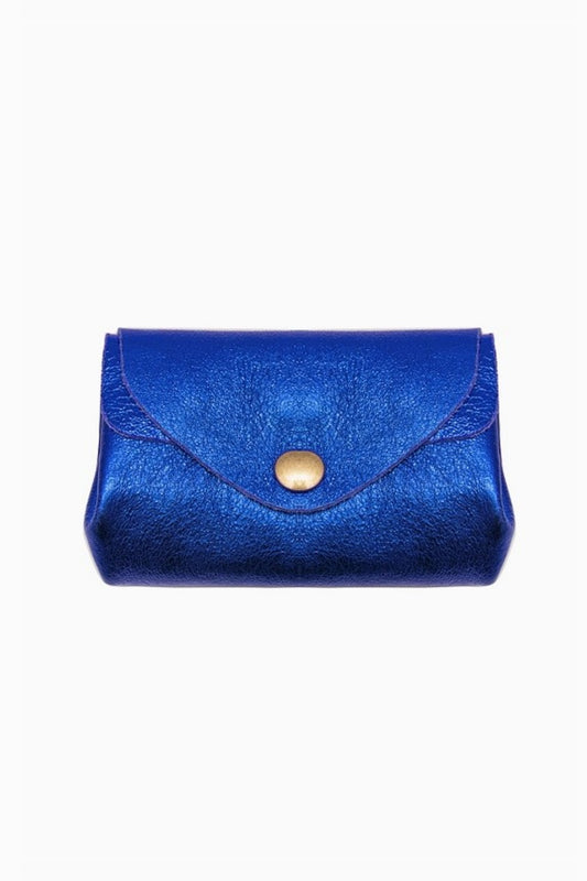 ACORN PETITE LEATHER POUCH COBALT
