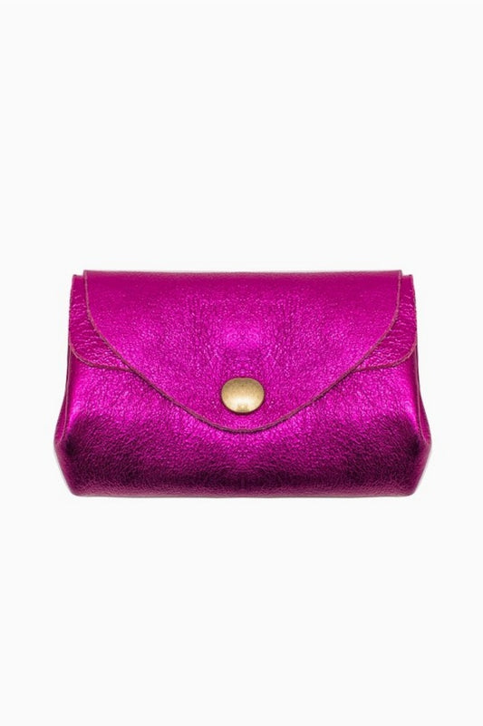 ACORN PETITE LEATHER POUCH PINK