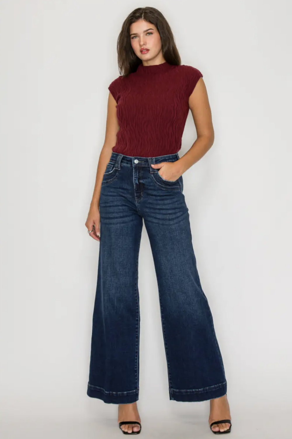 ARTMEMIS VINTAGE HIGH RISE A-LINE JEANS