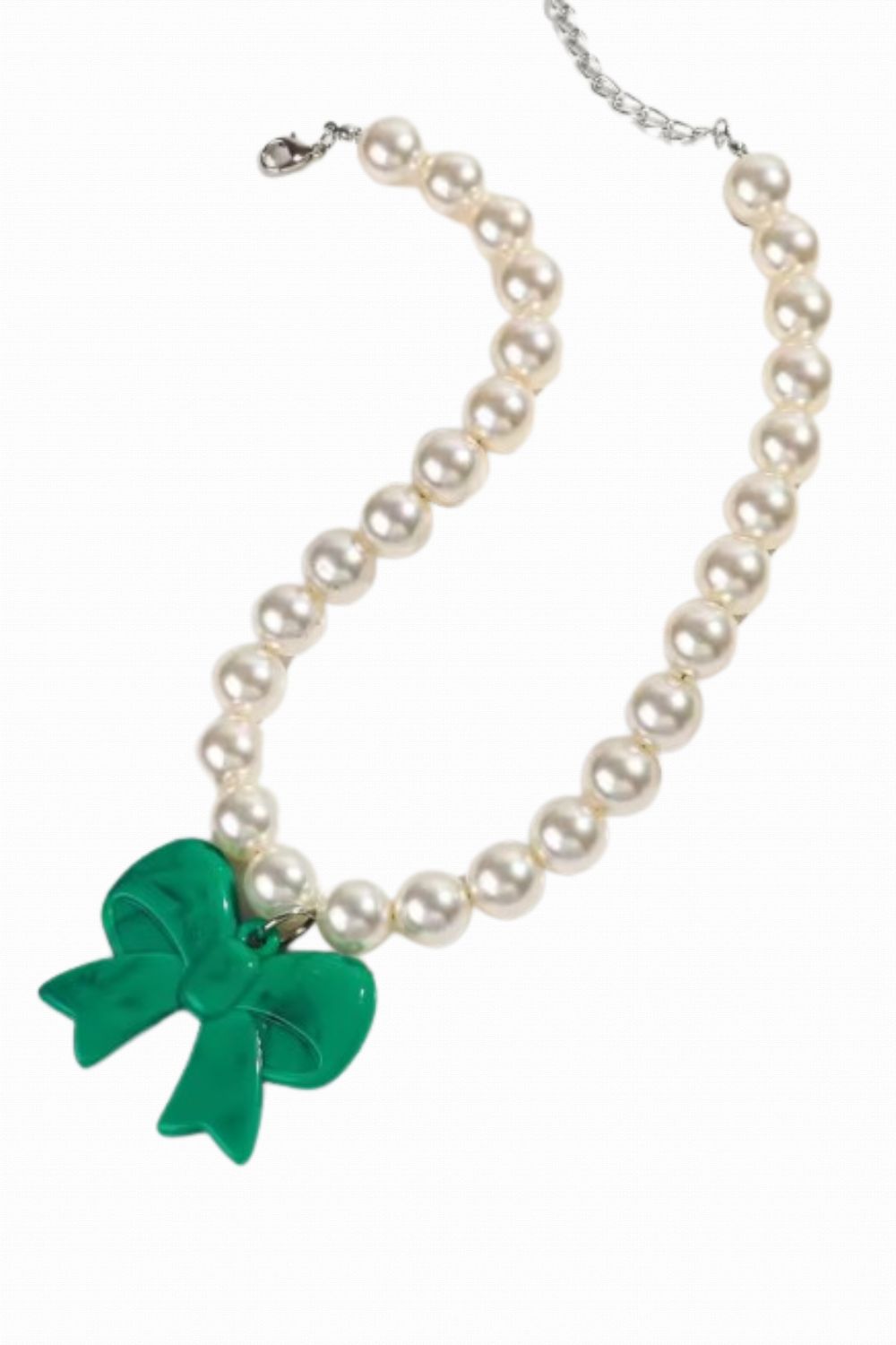 TAKE A BOW NECKLACE GREEN