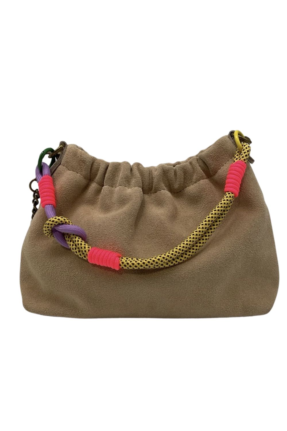 PLISSA DUMPLING BAG SUEDE TAN