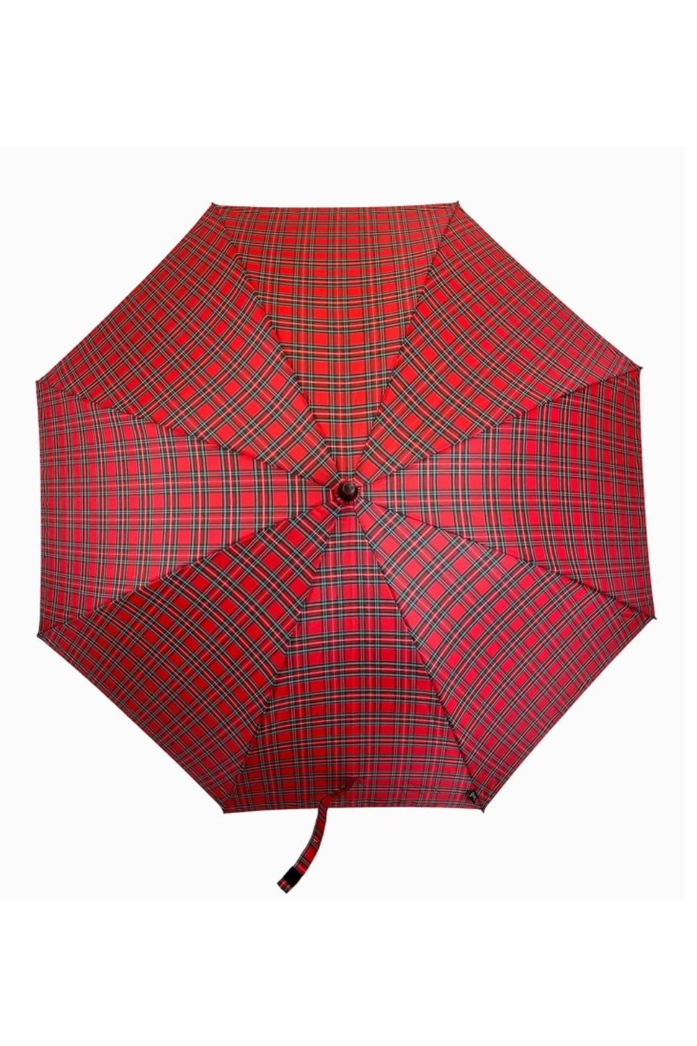 SOAKE TARTAN UMBRELLA RED