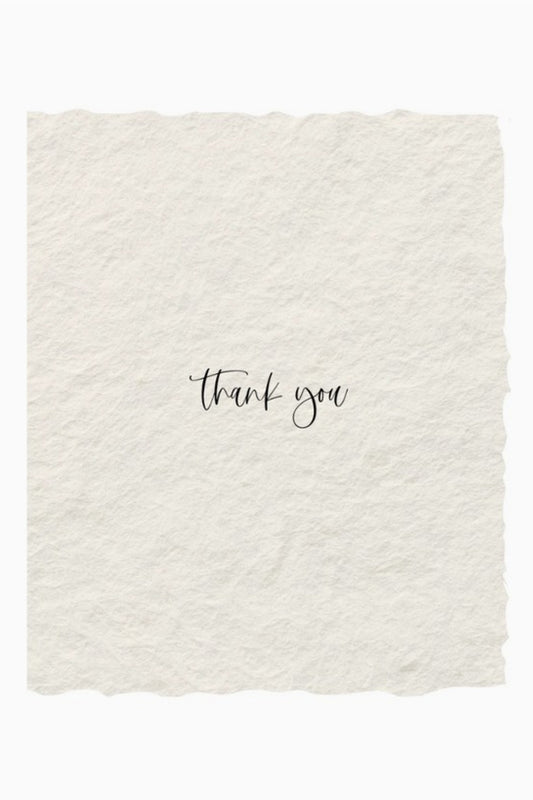 PAPER BARISTAS THANK YOU HANDMADE GREETING CARD