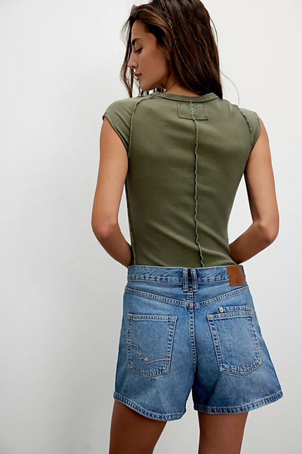 FREE PEOPLE TIPPI DENIM SHORT IN YOUR TOWN