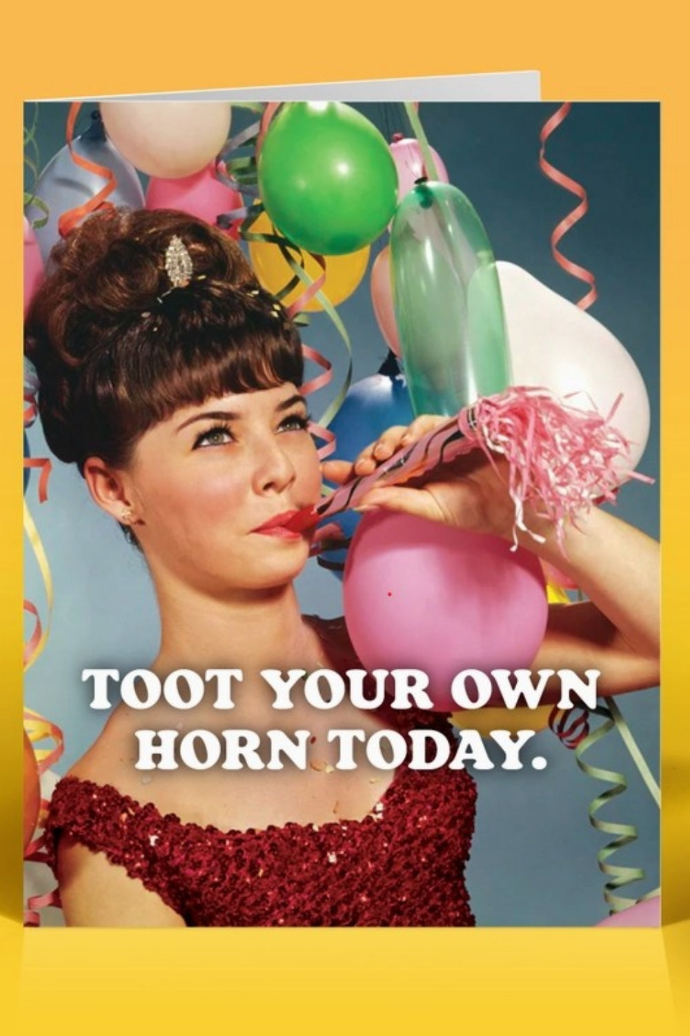 TOOT YOUR HORN GREETING CARD