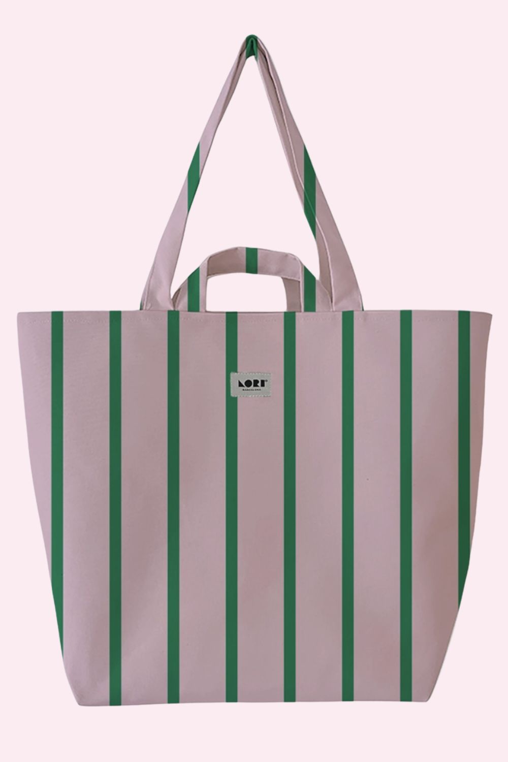LORI BARCELONA TOTE PINK + GREEN