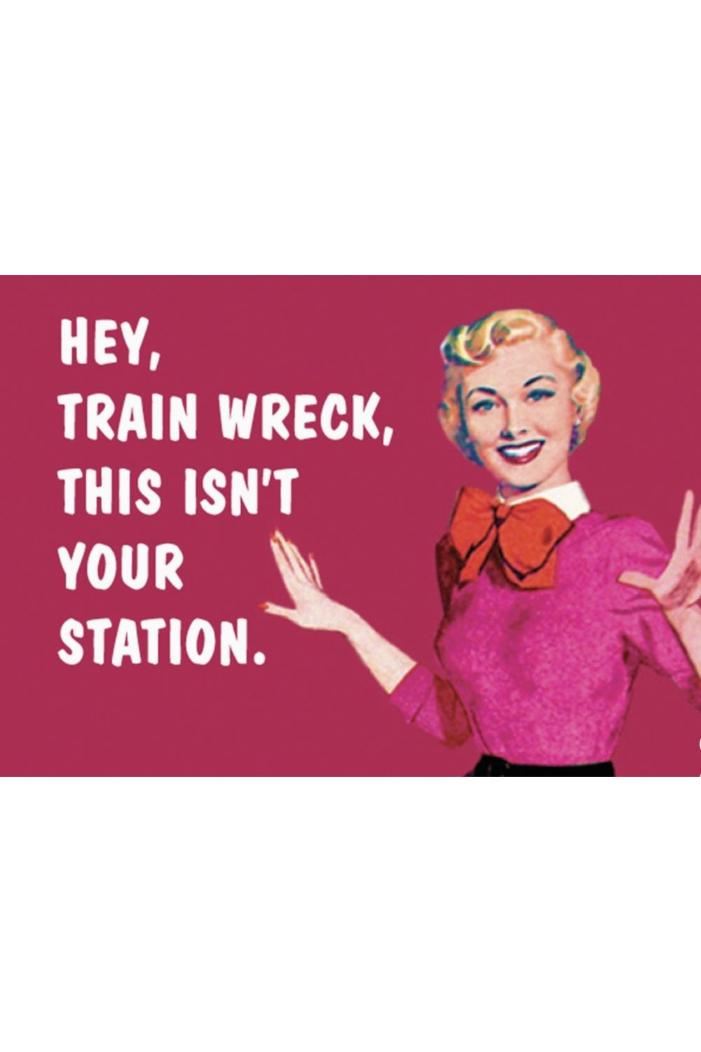 TRAIN WRECK MAGNET
