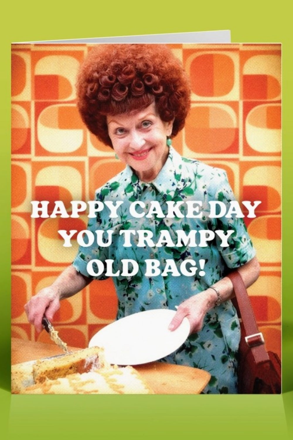 TRAMPY OLD BAG GREETING CARD