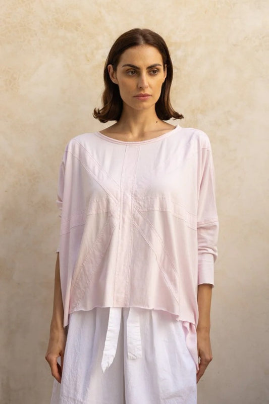 MEG BY DESIGN UNION TEE PINK
