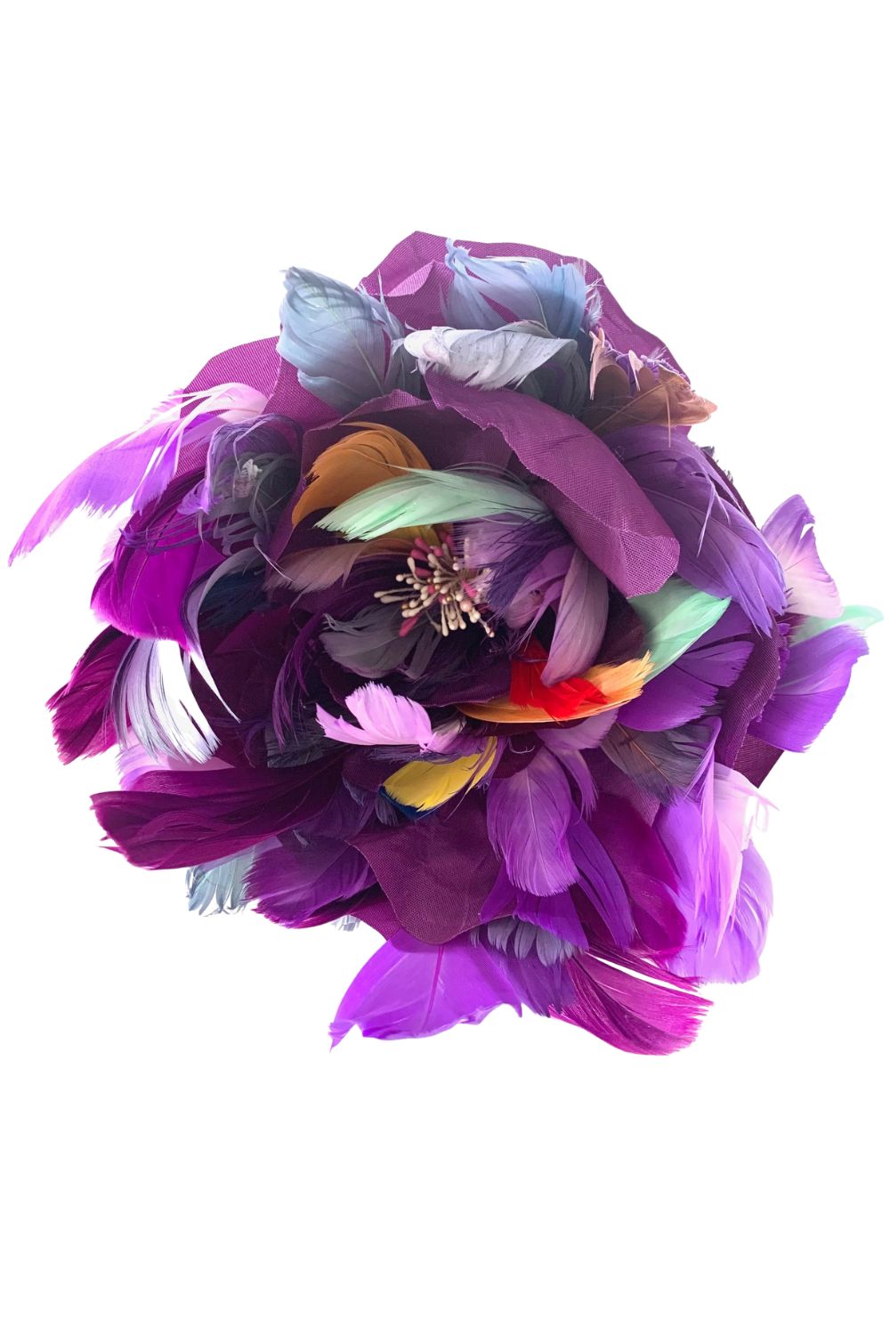 FLORA FASCINATA TICKLE ME VIOLET OVERSIZED CORSAGE