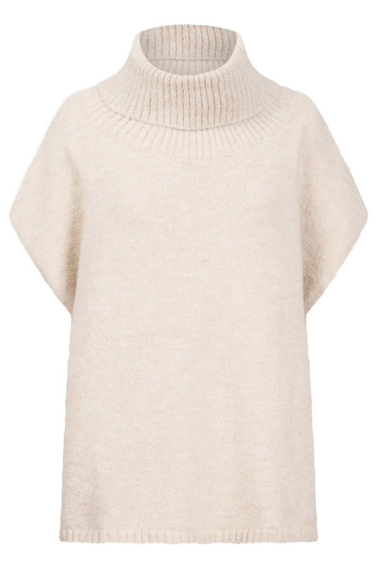 HAVEN VALENZA KNIT PONCHO NATURAL