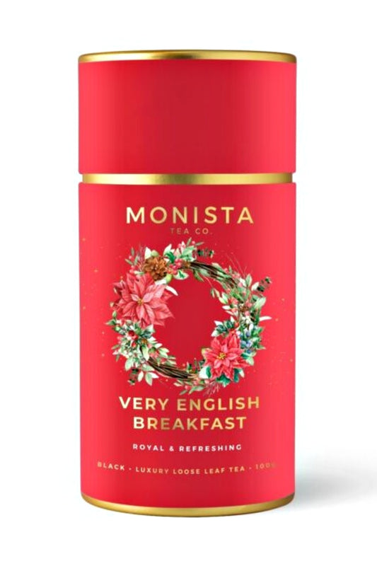 MONISTA TEA CO VERY ENGLISH BREAKFAST CHISTMAS EDITION TEA