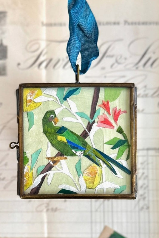 MARIS MIRUM VIRDI PARROT ART LOCKET ORNAMENT