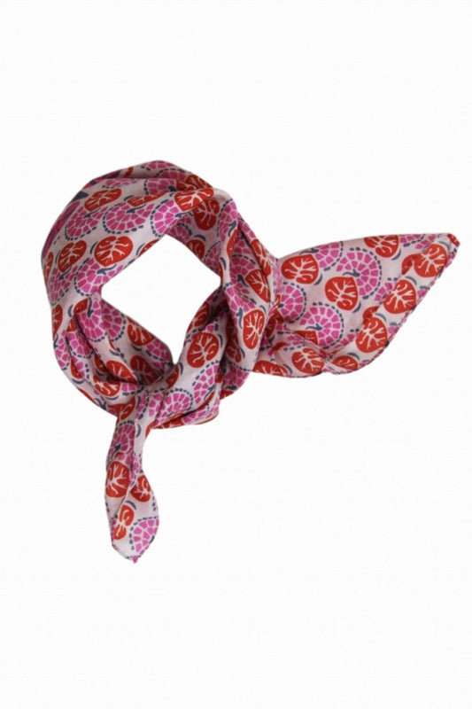 LES BELLES VAGABONDES MINI SCARF VOLUBILE FUCHSIA
