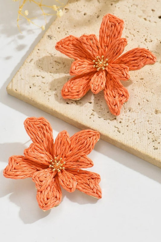 WELCOME TO TAHITI EARRINGS NECTARINE