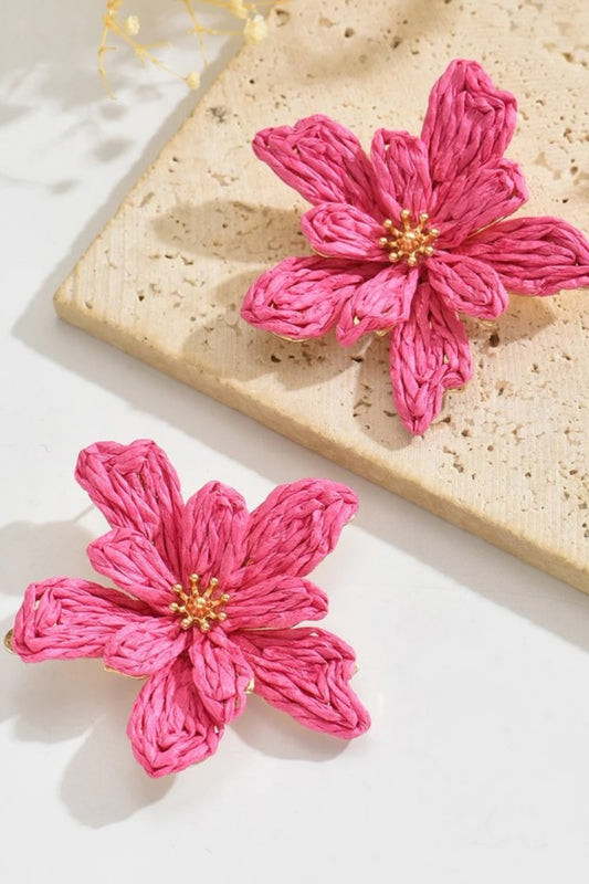 WELCOME TO TAHITI EARRINGS FRANGIPANI